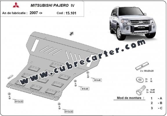 Cubre carter metalico Mitsubishi Pajero 4 (V80, V90)