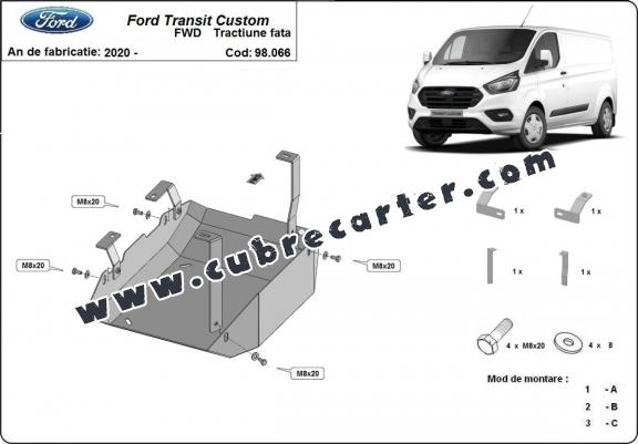 Protección del depósito de AdBlue Ford Transit Custom