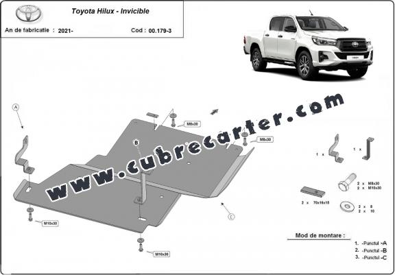 Protección del diferencial Toyota Hilux Invincible