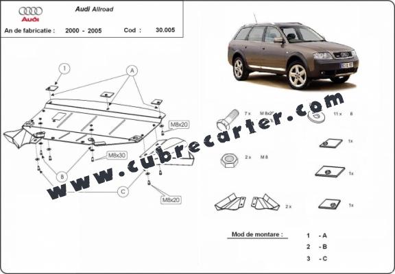 Cubre carter metalico Audi Allroad A6