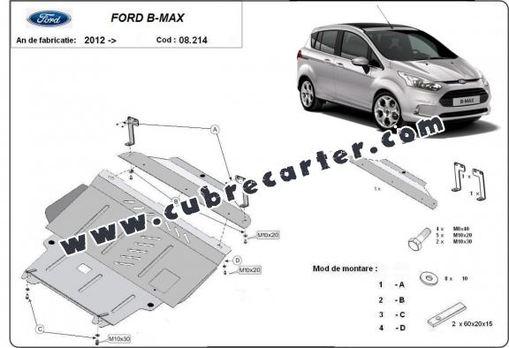 Cubre carter metalico Ford B-Max