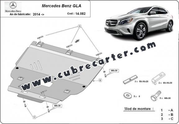 Cubre carter metalico Mercedes GLA X156