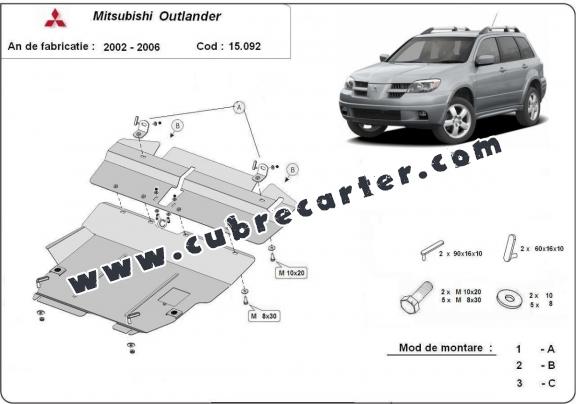 Cubre carter metalico Mitsubishi Outlander