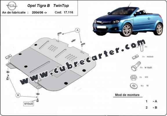 Cubre carter metalico Opel Tigra