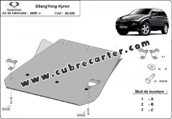 Protección del caja de cambios SsangYong Kyron