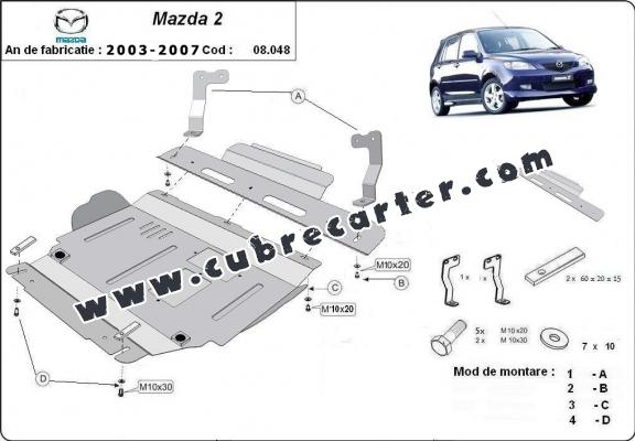 Cubre carter metalico Mazda 2