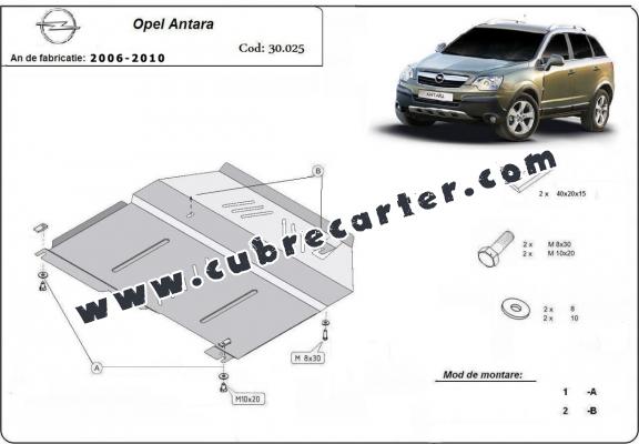 Cubre carter metalico Opel Antara