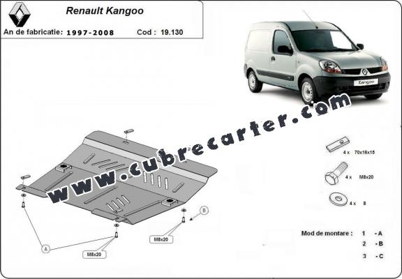 Cubre carter metalico Renault Kangoo