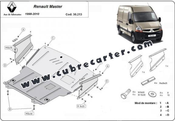 Cubre carter metalico Renault Master 2