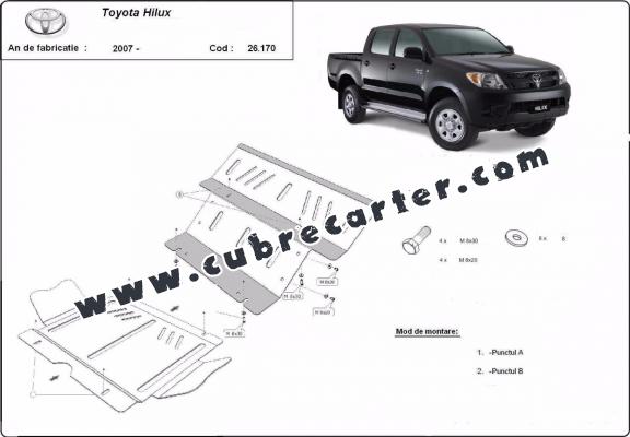 Cubre carter metalico Toyota Hilux