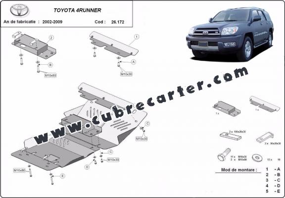 Cubre carter metalico Toyota 4Runner