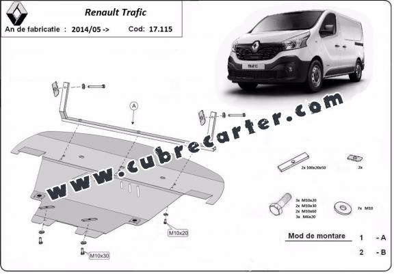 Cubre carter metalico Renault Trafic