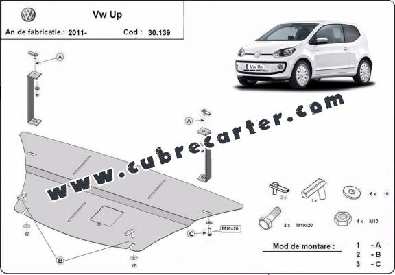 Cubre carter metalico VW Up