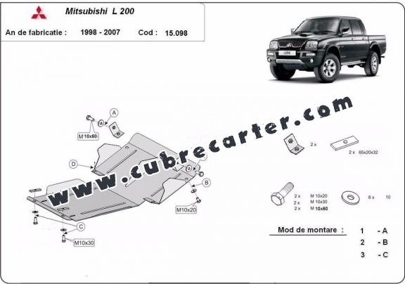 Cubre carter metalico Mitsubishi L200