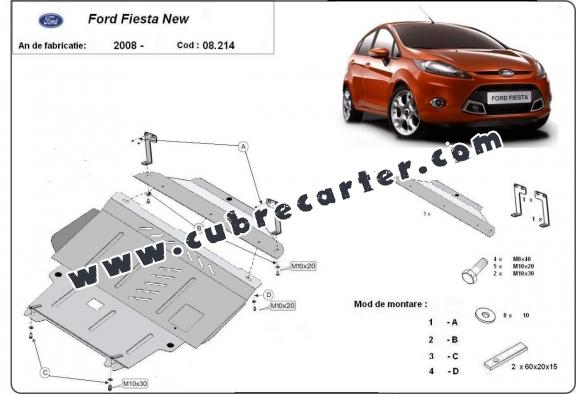 Cubre carter metalico Ford Fiesta