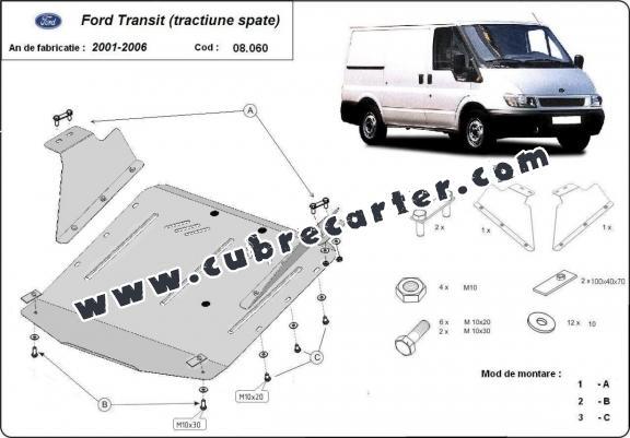 Cubre carter metalico Ford Transit - RWD