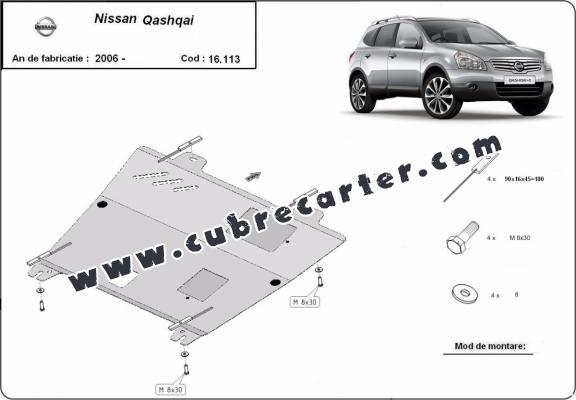 Cubre carter metalico Nissan Qashqai