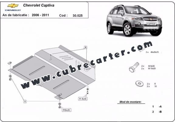 Cubre carter metalico Chevrolet Captiva