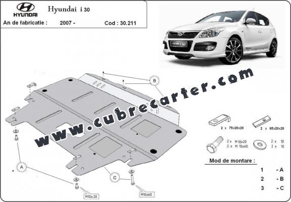 Cubre carter metalico Hyundai I30