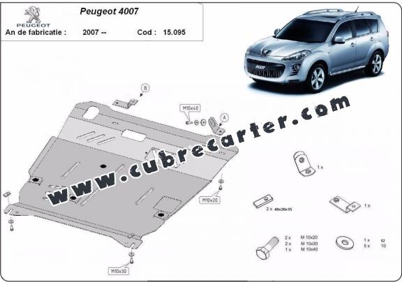 Cubre carter metalico Peugeot 4007