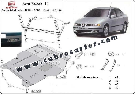 Cubre carter metalico Seat Toledo 2