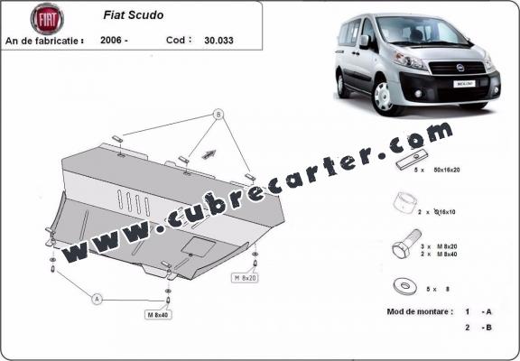 Cubre carter metalico Fiat Scudo