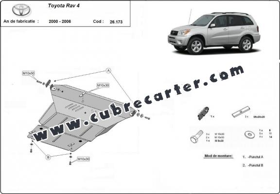 Cubre carter metalico Toyota Rav4