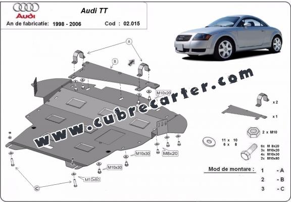 Cubre carter metalico Audi TT