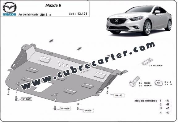 Cubre carter metalico Mazda 6