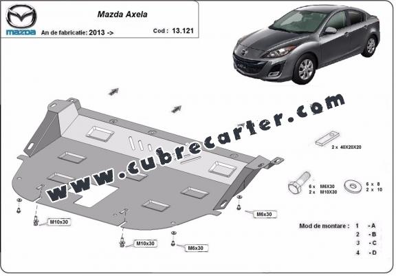 Cubre carter metalico Mazda Axela