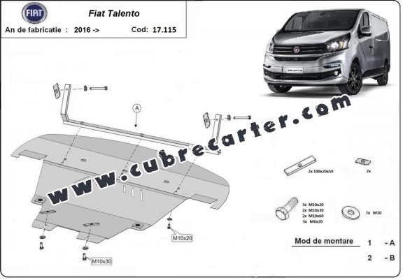 Cubre carter metalico Fiat Talento