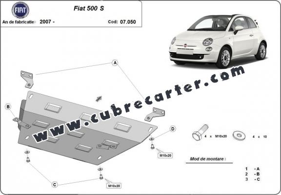 Cubre carter metalico Fiat 500 S