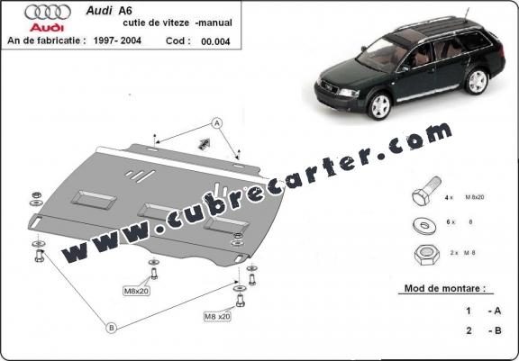 Protección del caja de cambios manuale Audi A6