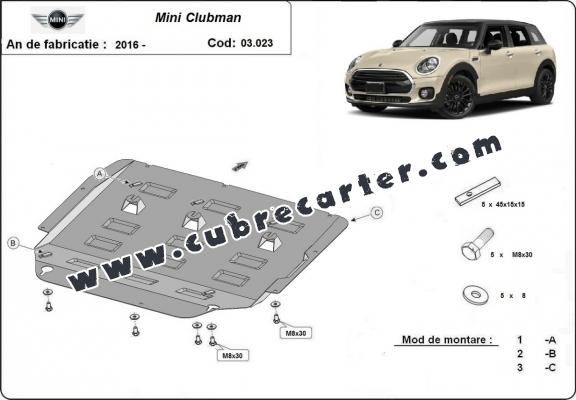 Cubre carter metalico Mini Clubman