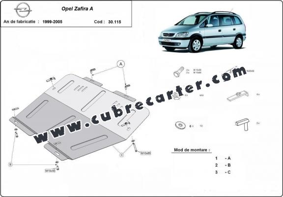 Cubre carter metalico Opel Zafira