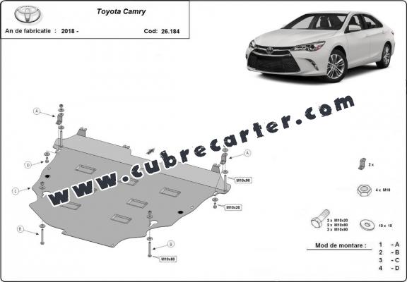 Cubre carter metalico Toyota Camry