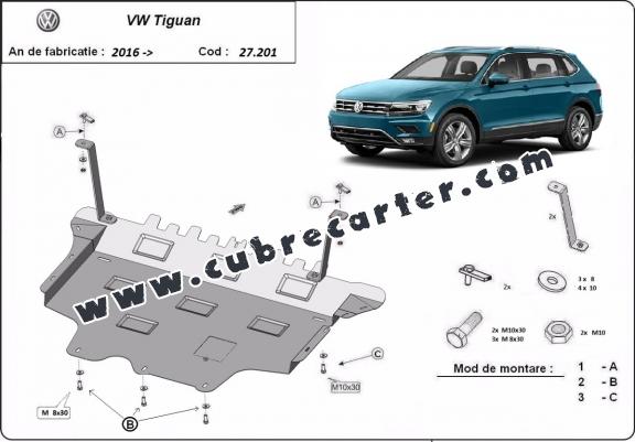 Cubre carter metalico Vw Tiguan