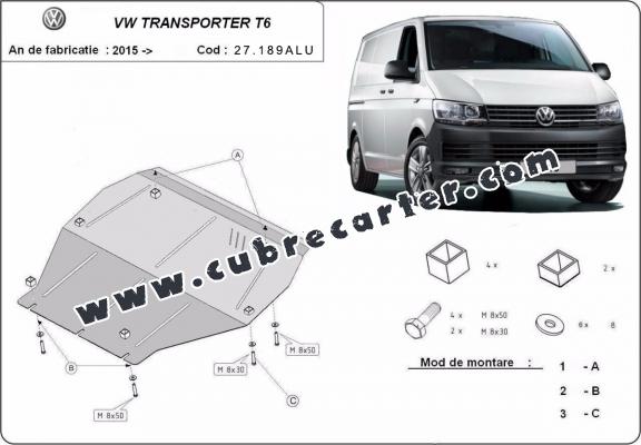 Cubre carter aluminio Volkswagen Transporter T6