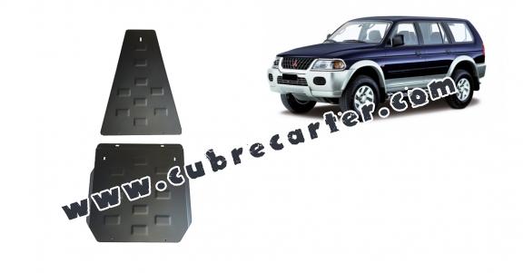 Protección de caja de cambios y diferencial Mitsubishi Montero Sport 1