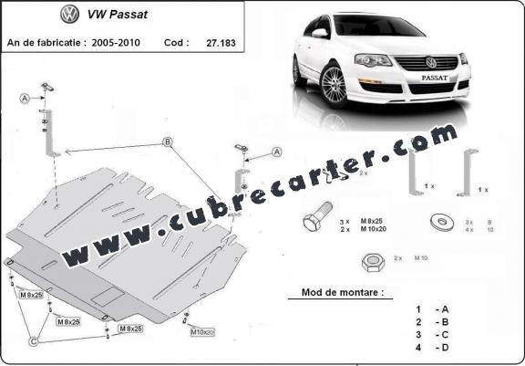 Cubre carter metalico VW Passat B6