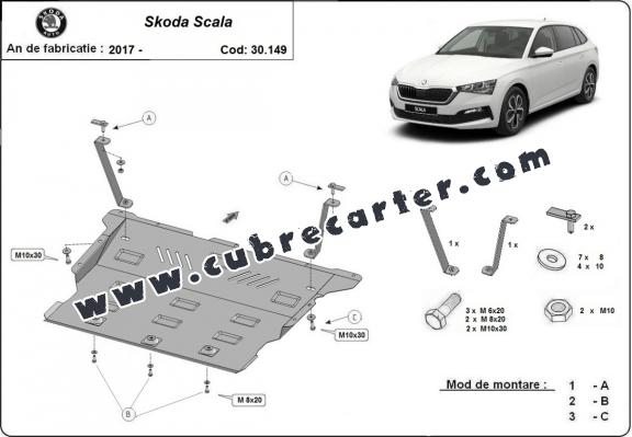 Cubre carter metalico Skoda Scala