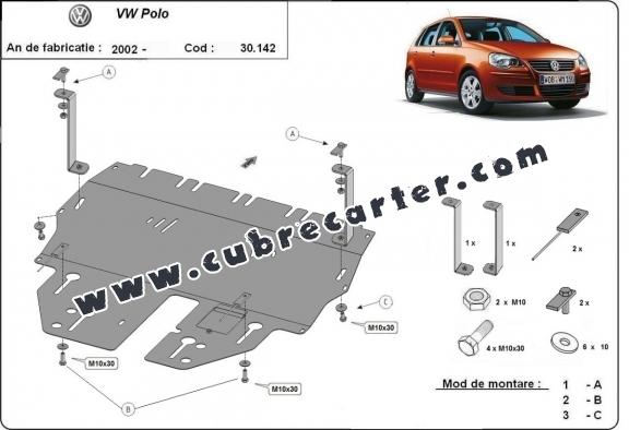 Cubre carter metalico VW Polo Gasolina