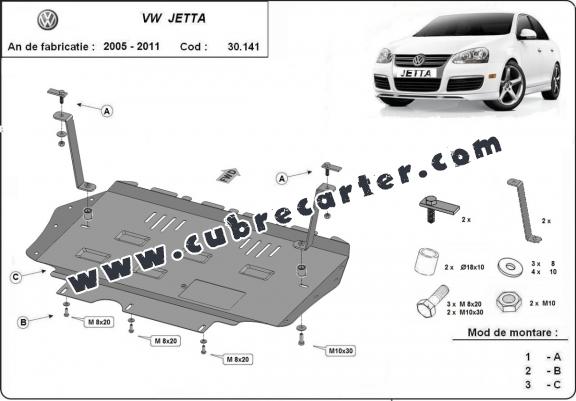 Cubre carter metalico VW Jetta