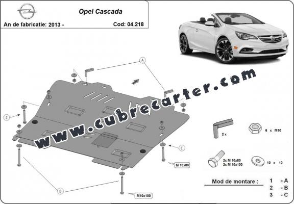 Cubre carter metalico Opel Cascada