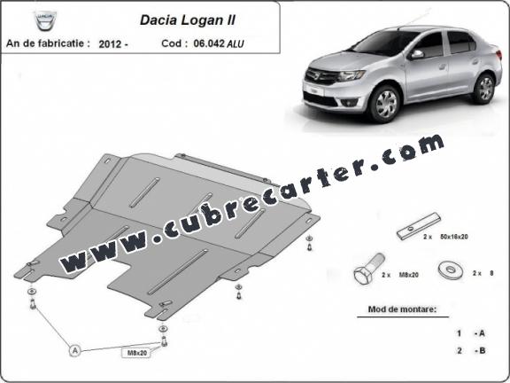 Cubre carter aluminio DACIA LOGAN 2