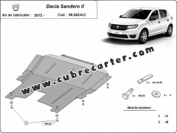 Cubre carter aluminio DACIA  SANDERO 2