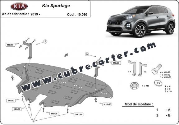 Cubre carter metalico Kia Sportage