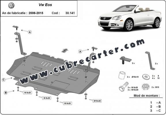 Cubre carter metalico VW Eos