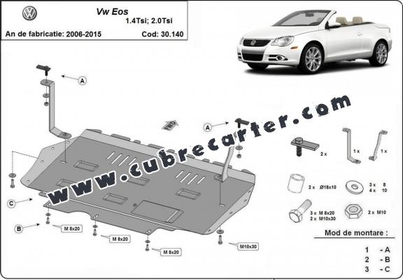 Cubre carter metalico Volkswagen Eos