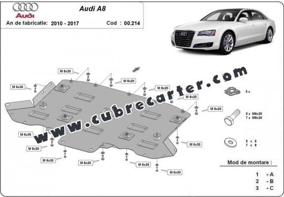 Protección del caja de cambios Audi A8